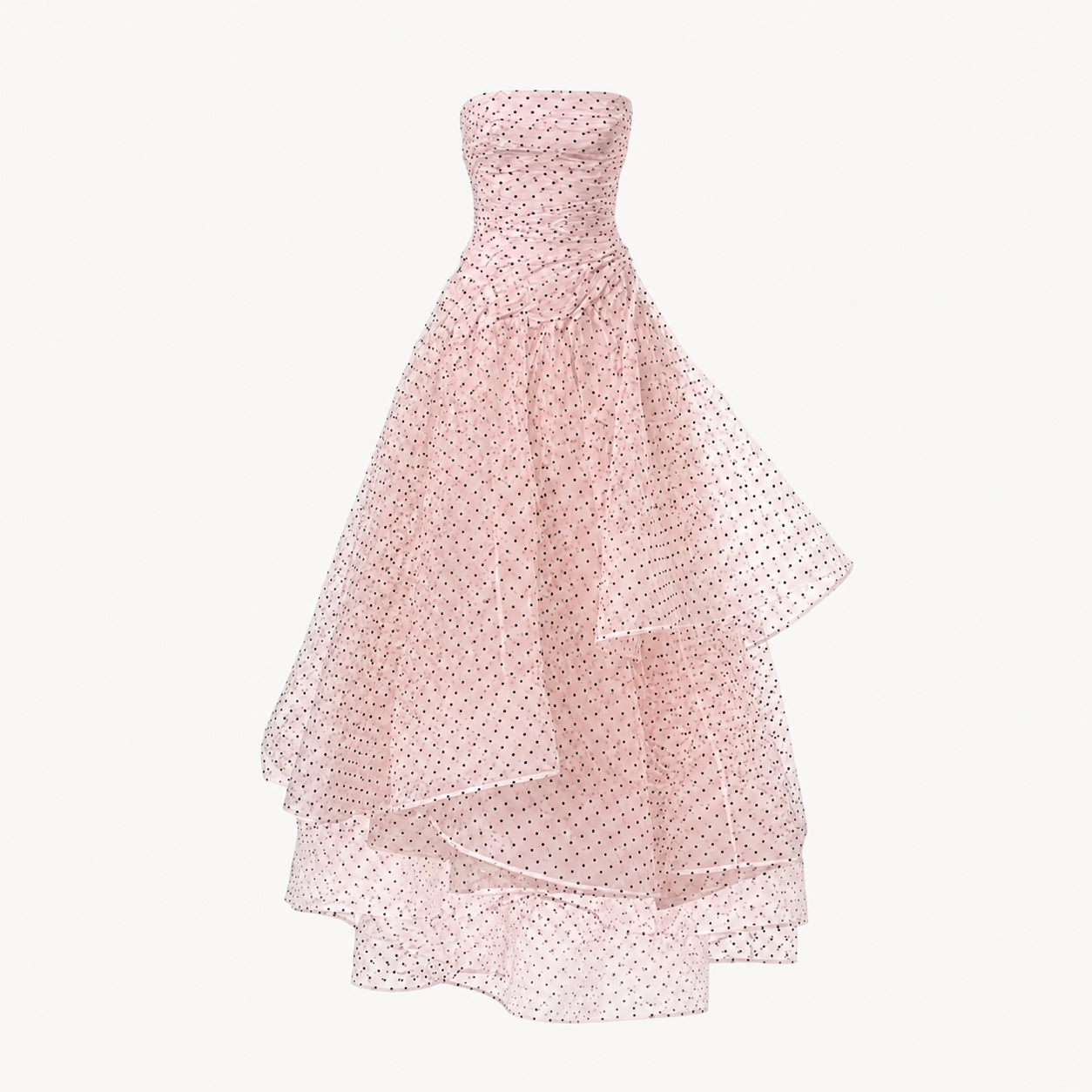 POLKA DOT TULLE MAXI DRESS