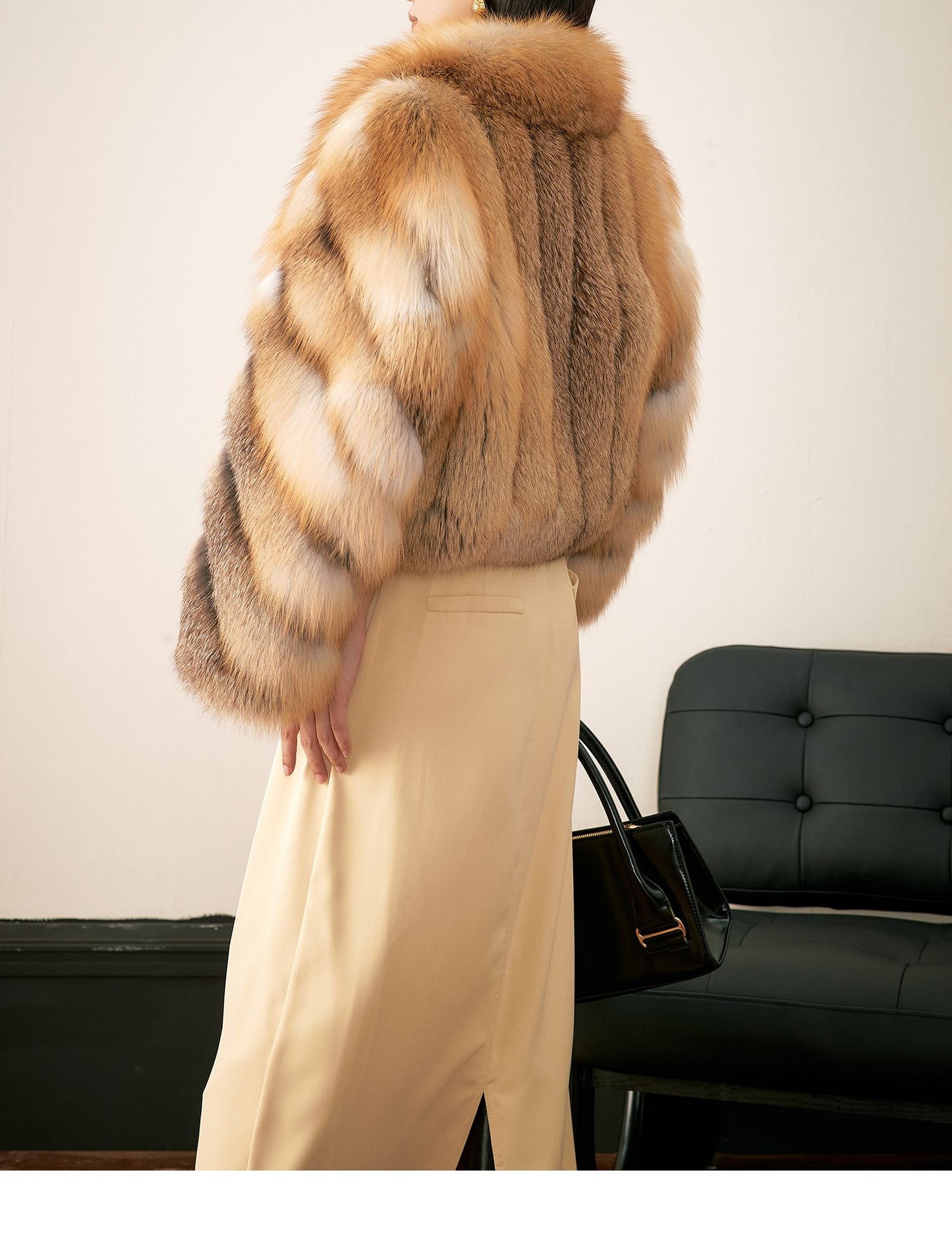 Fox fur coat