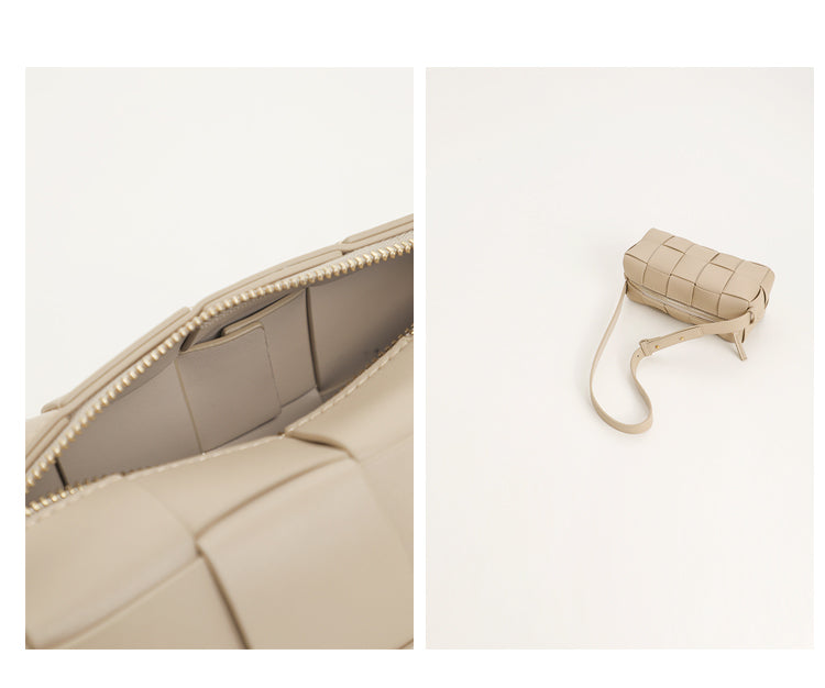 Genuine Leather Mini Crossbody Handbag