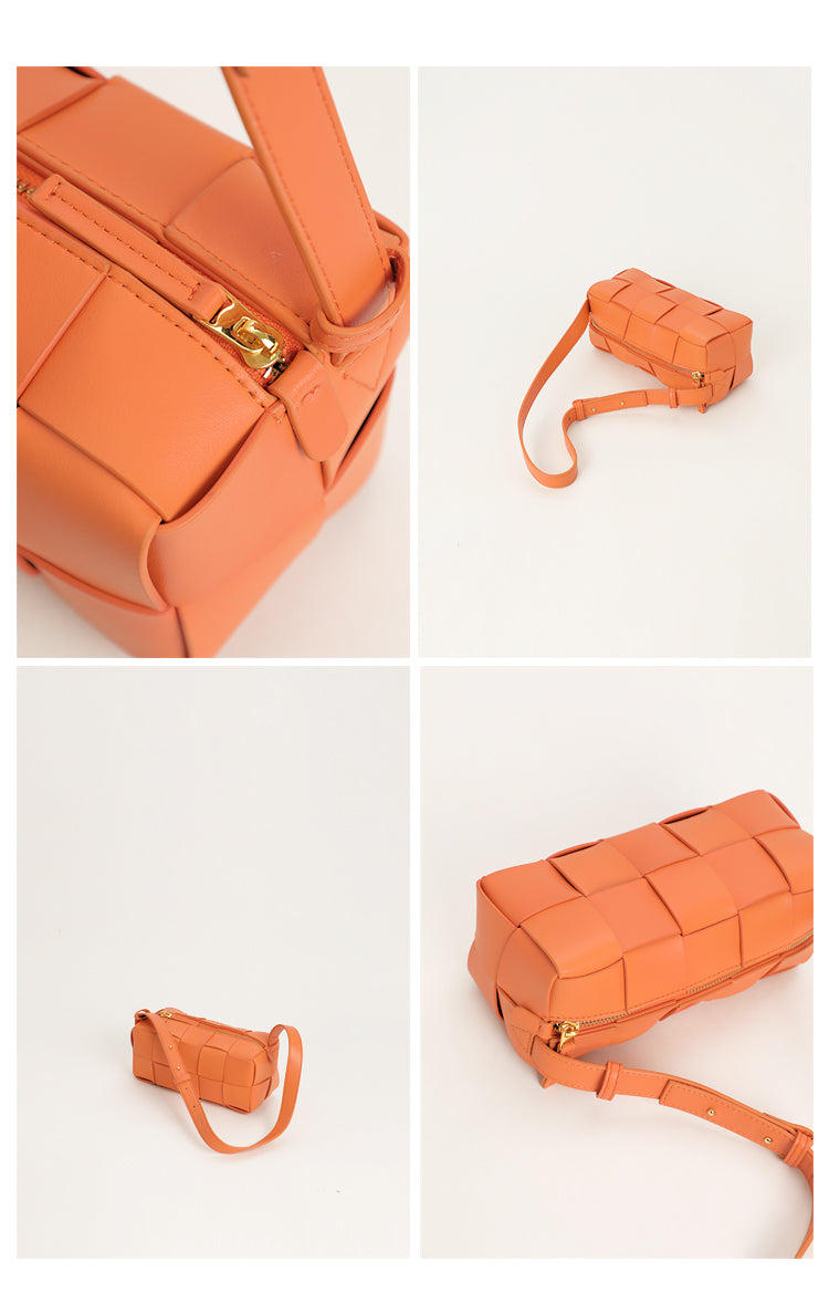 Genuine Leather Mini Crossbody Handbag