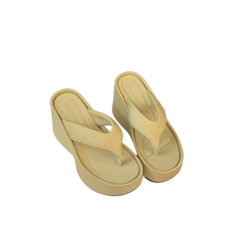 High heel platform flip flops