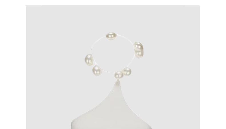 Pearl halter neck short vest