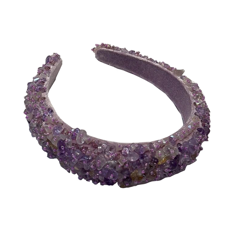 Korean style retro diamond purple hair accessory