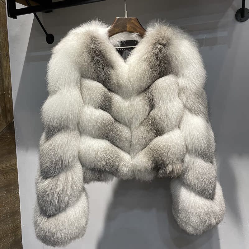 Fox fur coat
