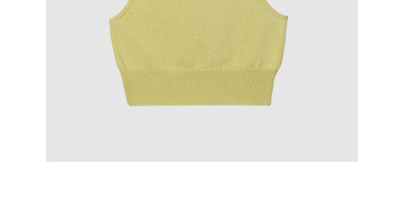 Hooded knitted vest short