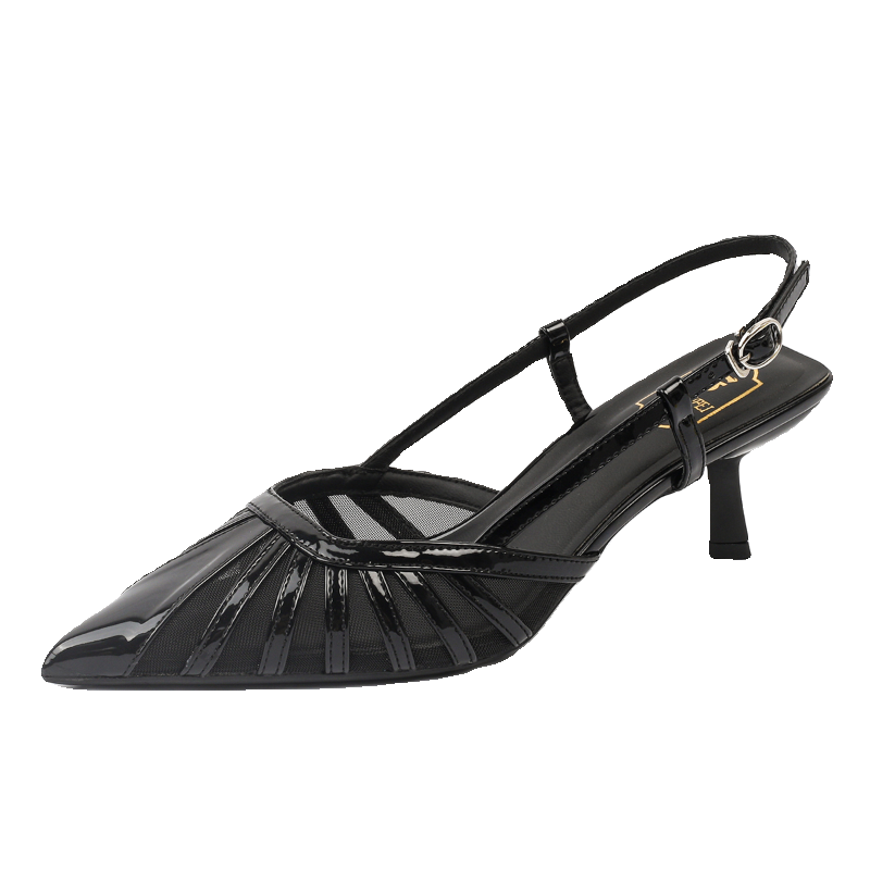 European and American soft-soled breathable French toe-toe high heels