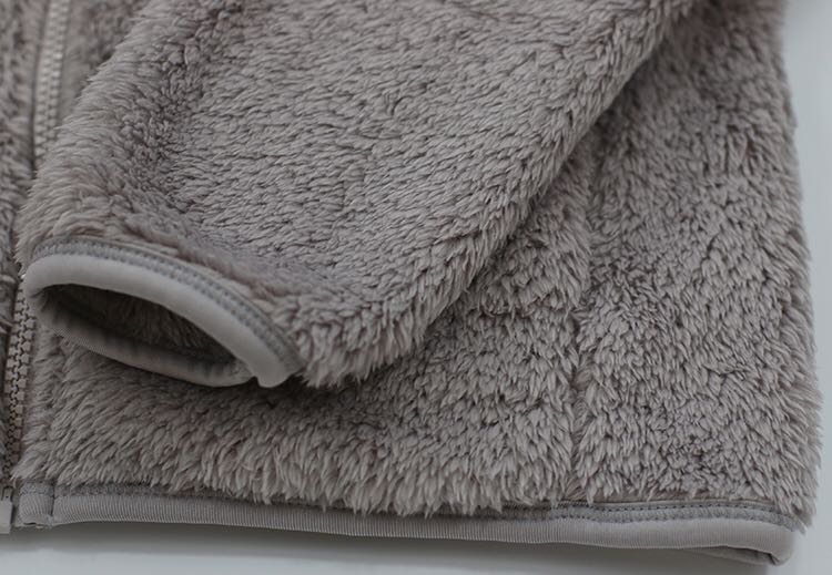 Long sleeve plush coat