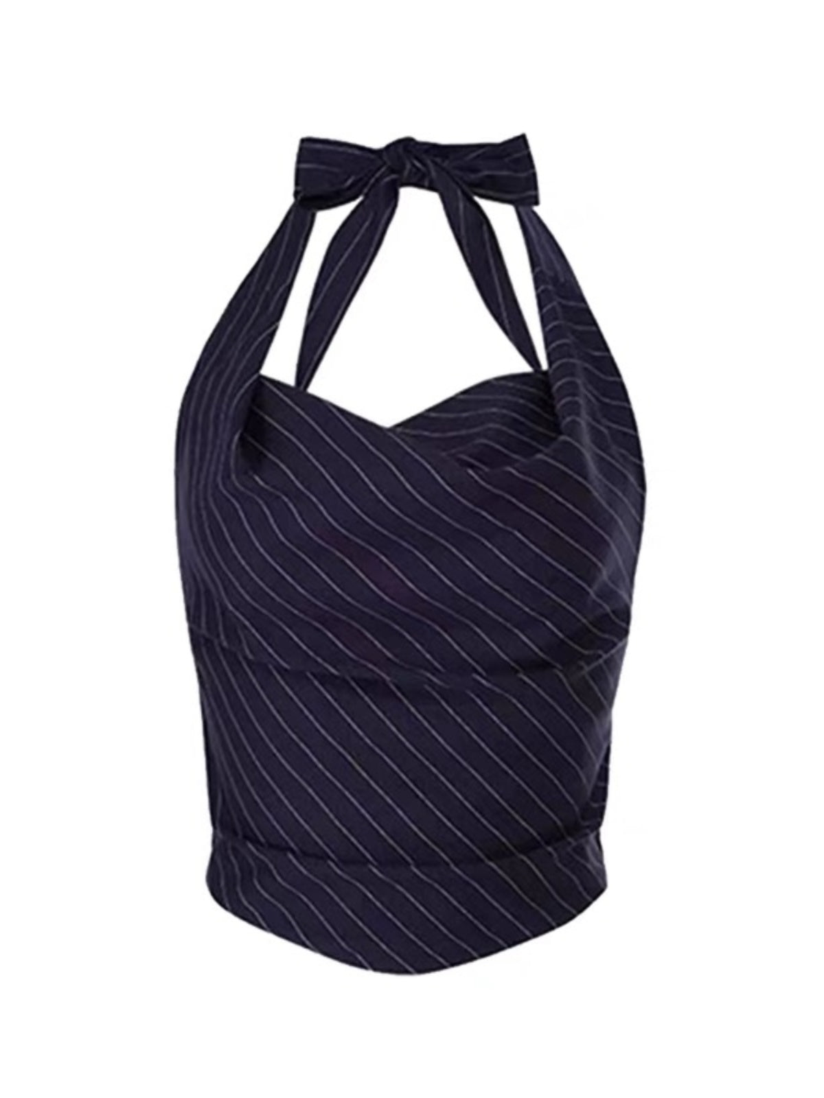 STRIPED HALTER VEST