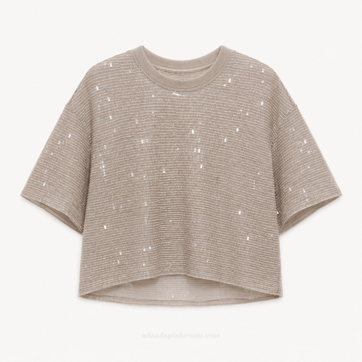 Sequinned Knit Top