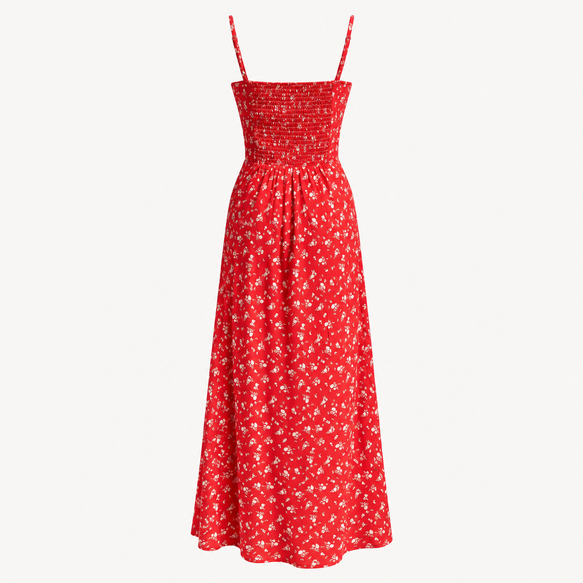 Poppy Bloom Silk Maxi Dress