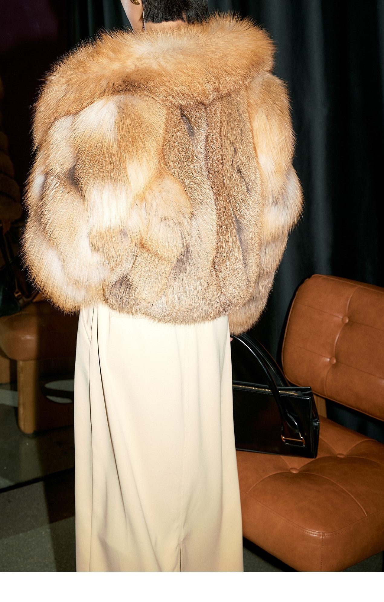 Fox fur coat