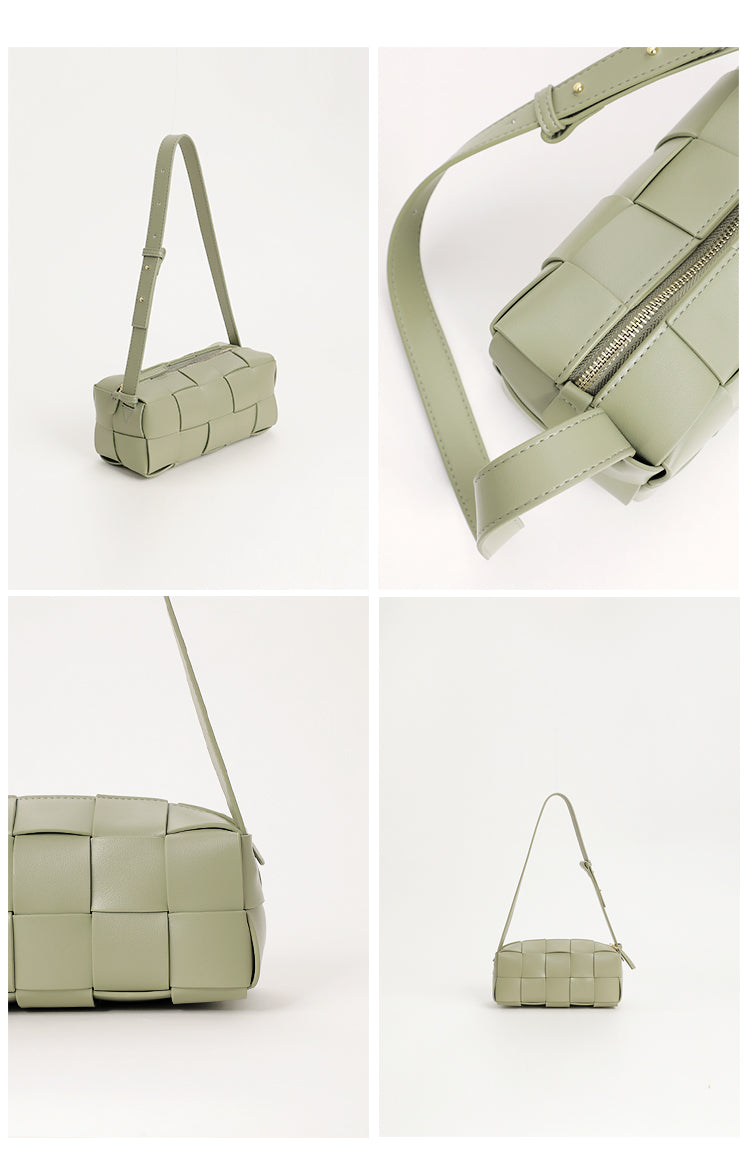 Genuine Leather Mini Crossbody Handbag