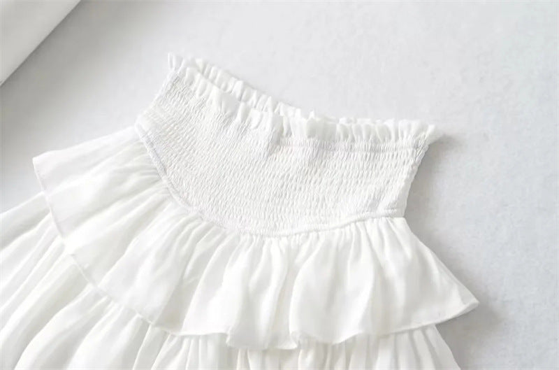 Sexy ballet girl style cake mini skirt