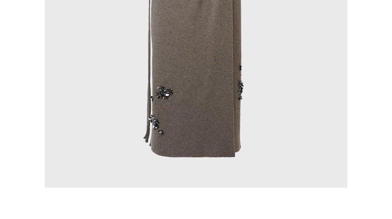 Two piece knitted skirt suit
