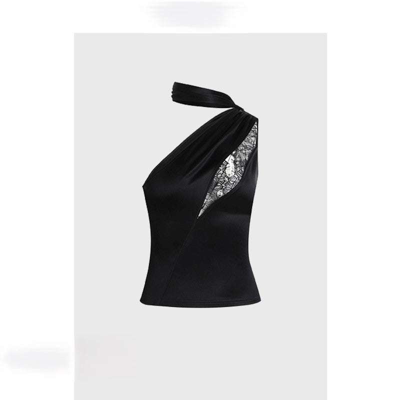 Black halterneck short sexy pure lust style