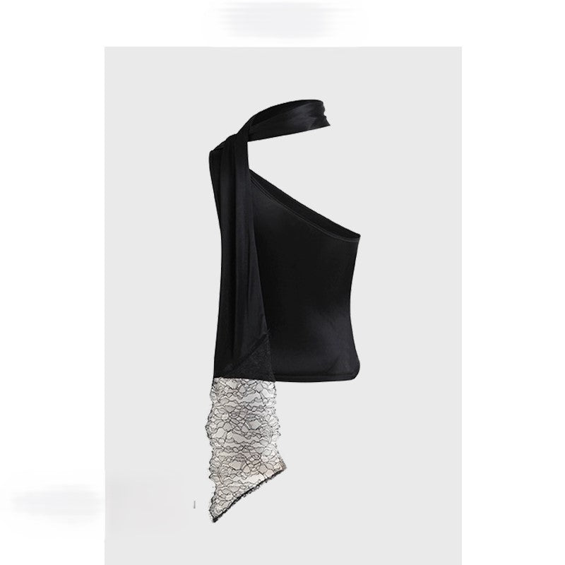 Black halterneck short sexy pure lust style