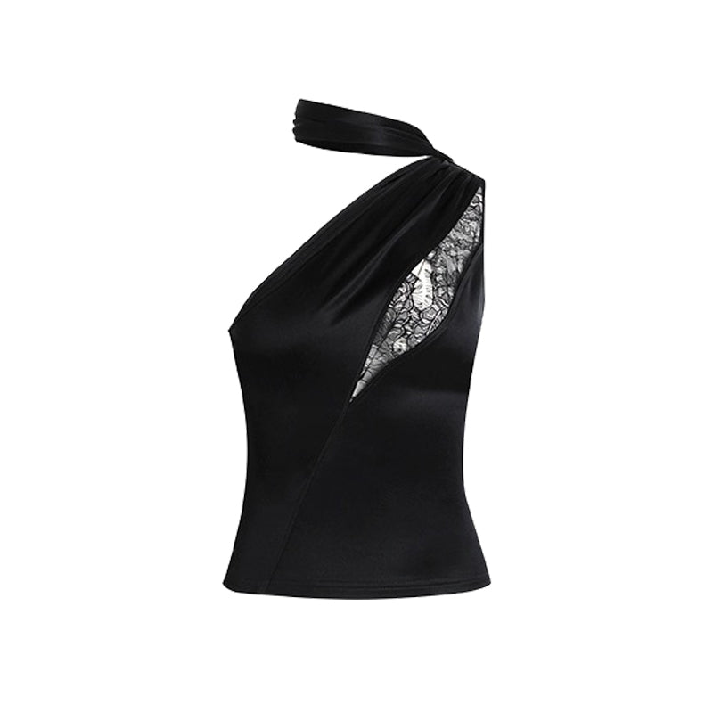 Black halterneck short sexy pure lust style