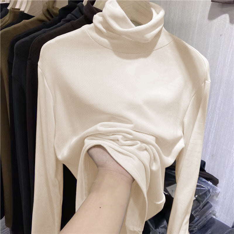 Long-sleeved T-shirt white top
