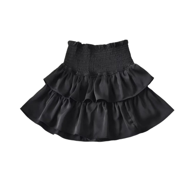 Sexy ballet girl style cake mini skirt