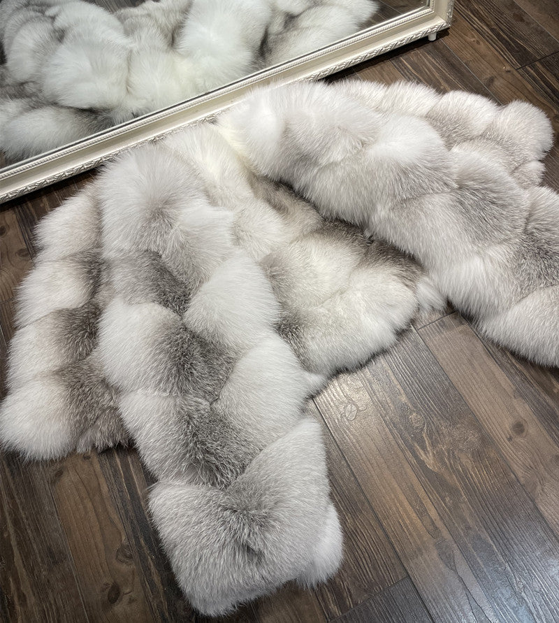 Fox fur coat