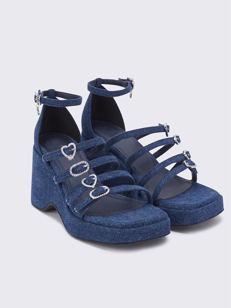 Wedge heel platform roman sandals