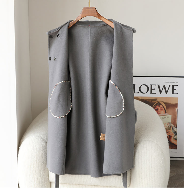 Double-faced cashmere coat