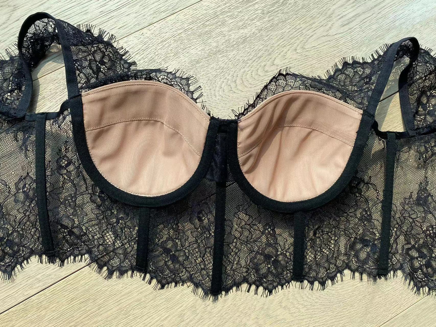 Lace sexy see-through slim fit halter top