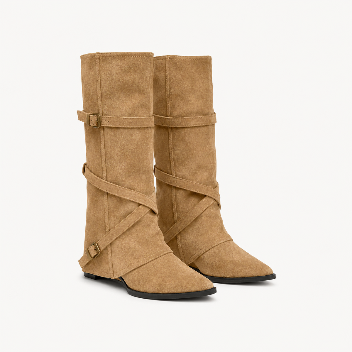 Sienna Buckle Strap Boots