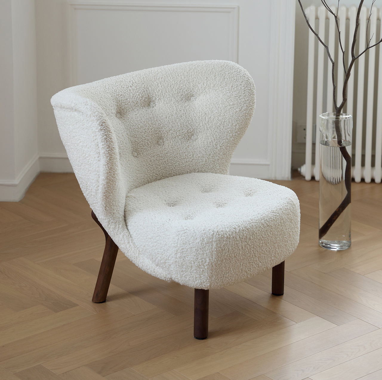 Nordic single sofa chair living room sherpa leisure chair designer modern simple lazy chair