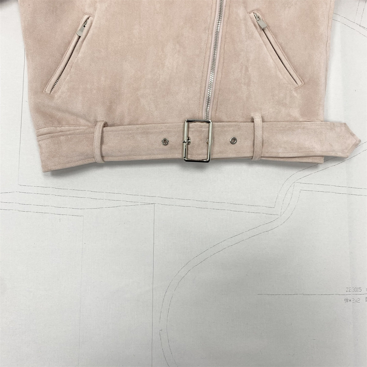 Fox fur biker jacket