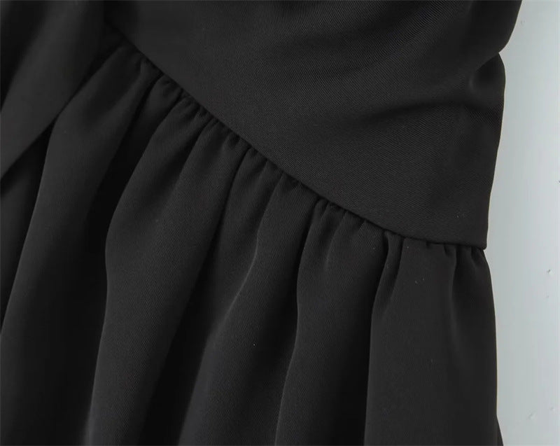 Slim fit chiffon bow bandeau top