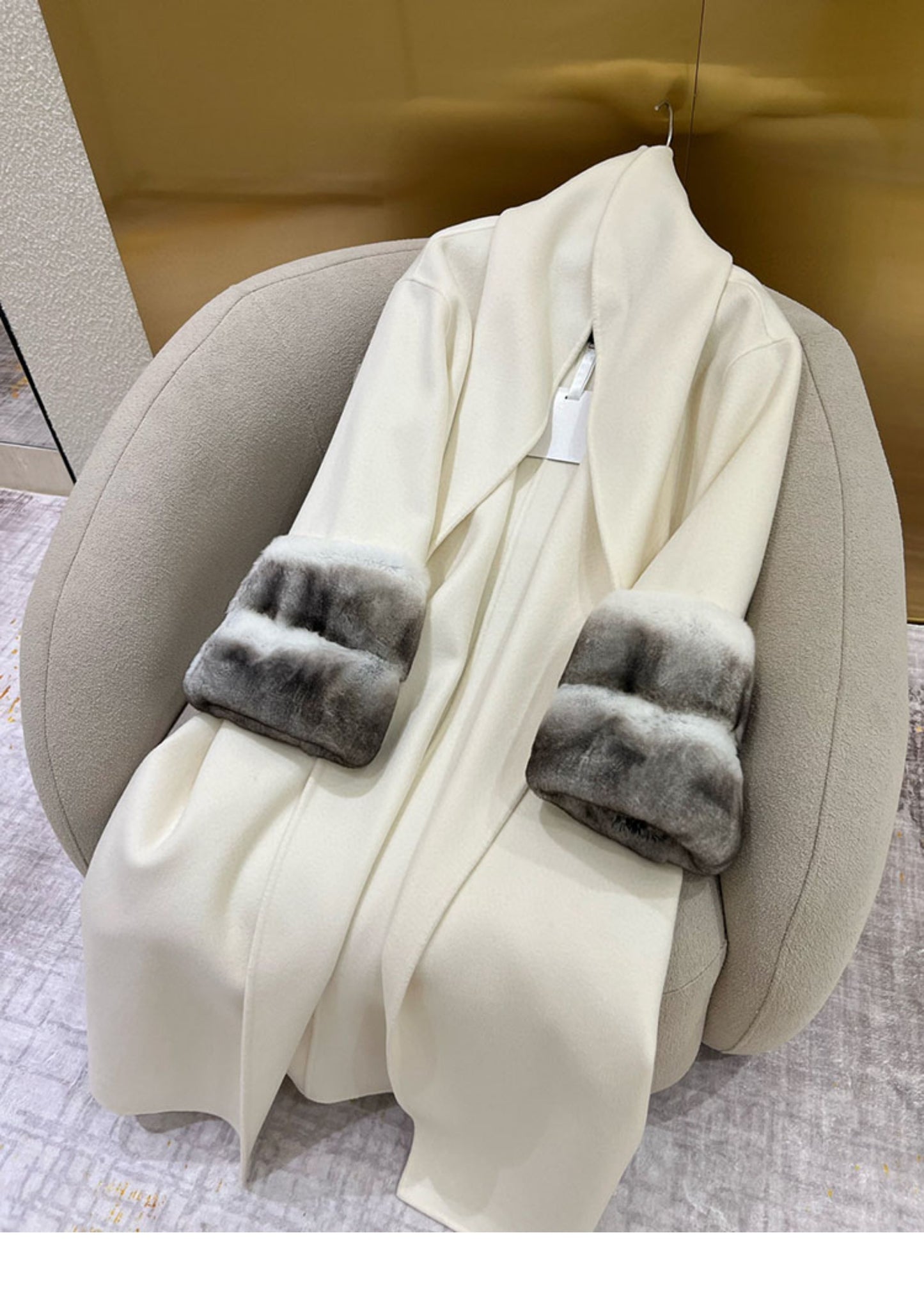 Cashmere Rex Rabbit Fur Sleeves