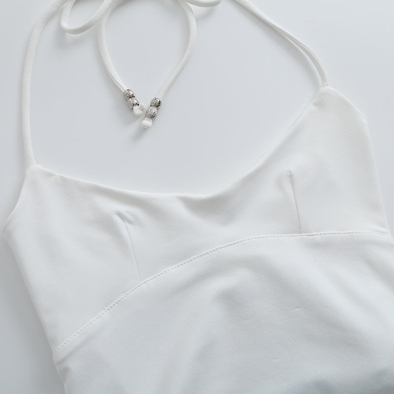 Hot girl halter neck camisole