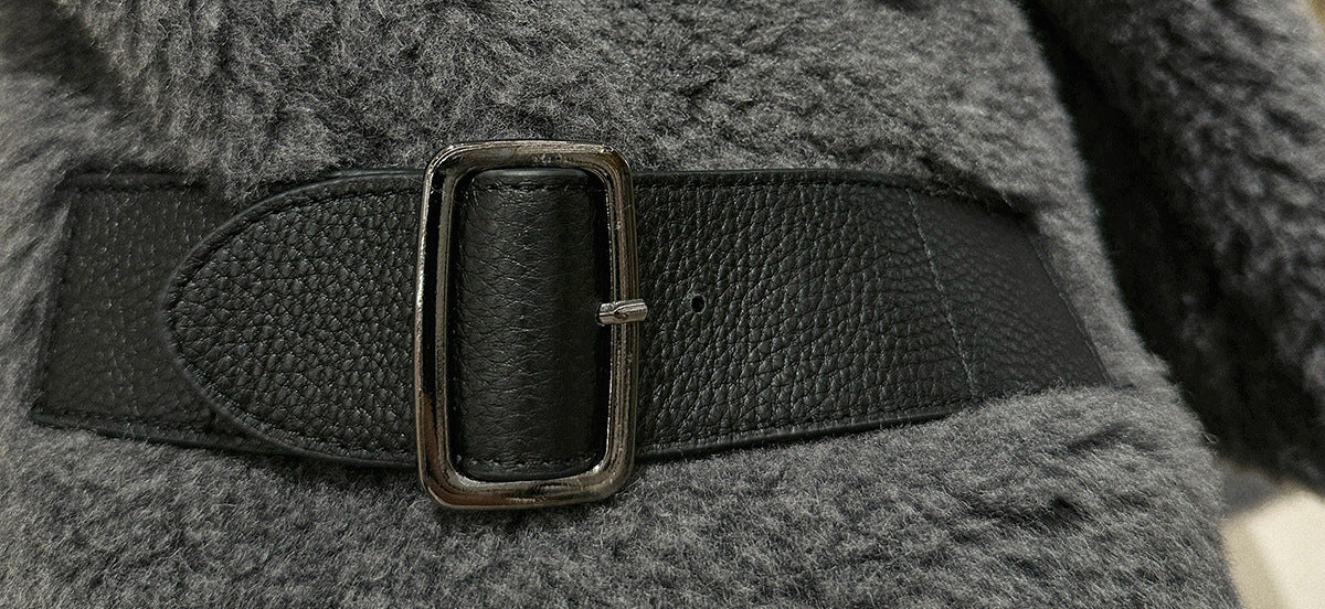 Biker Teddy Bear Alpaca Fur Jacket