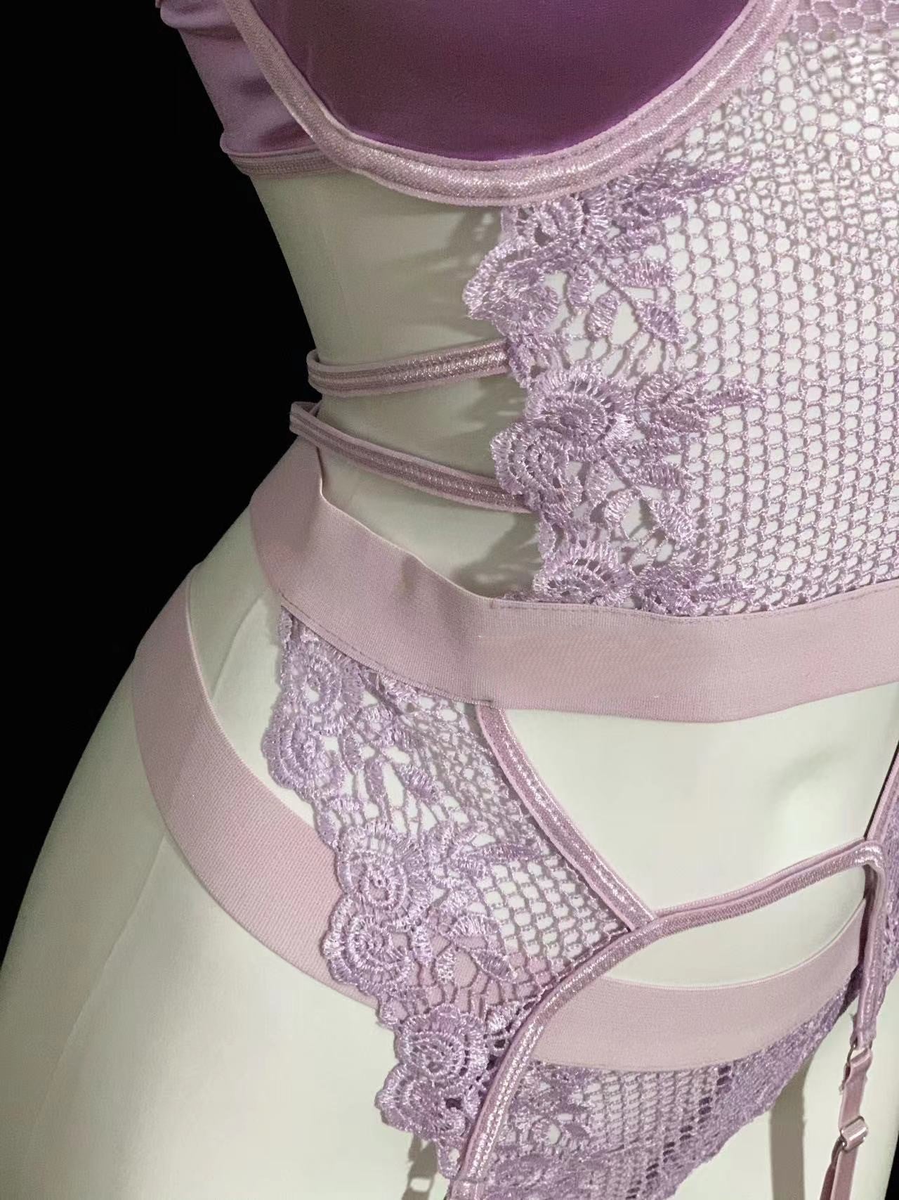 Lace sexy lingerie set