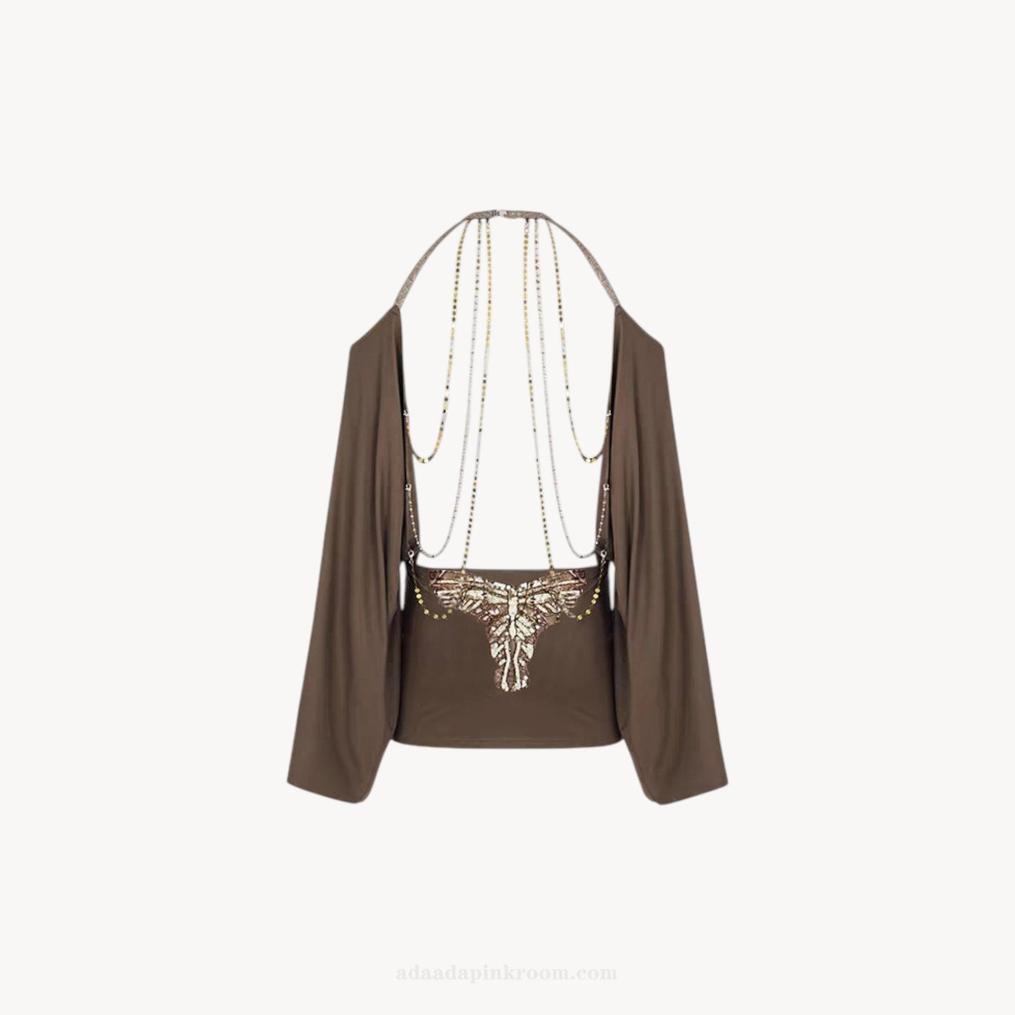 Embellished Halter Top