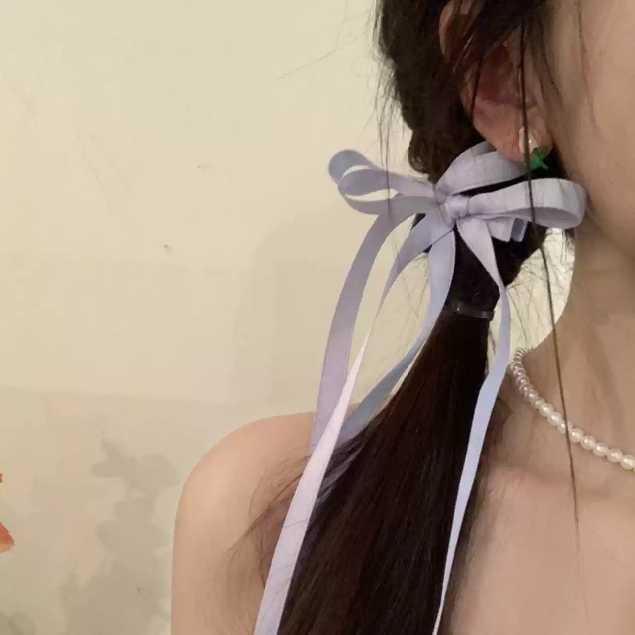 Ribbon Tie in Lavender Milk Tea