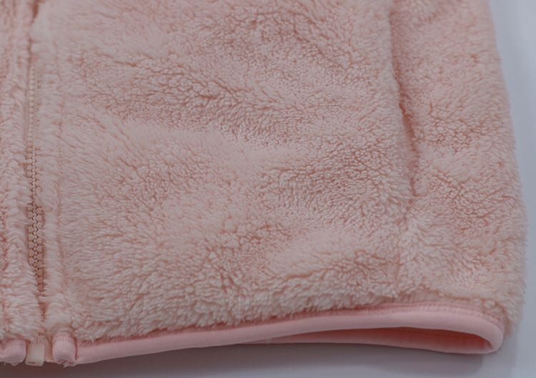 Long sleeve plush coat