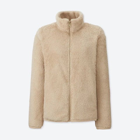 Long sleeve plush coat