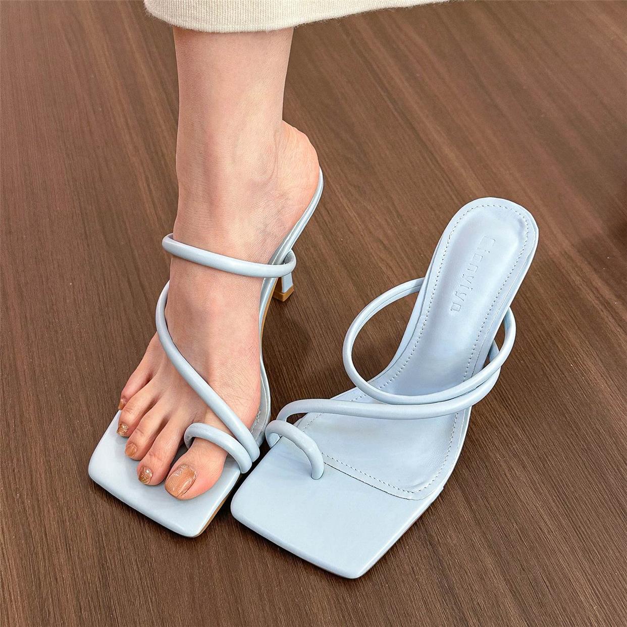 New square toe stiletto high heels
