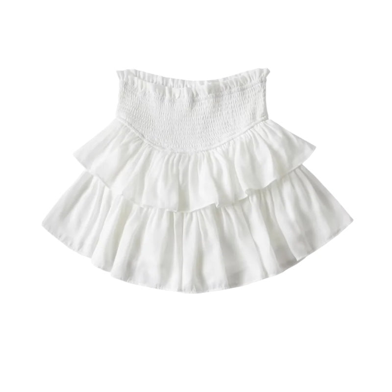 Sexy ballet girl style cake mini skirt