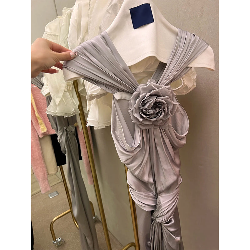 French sexy sexy hollow dress