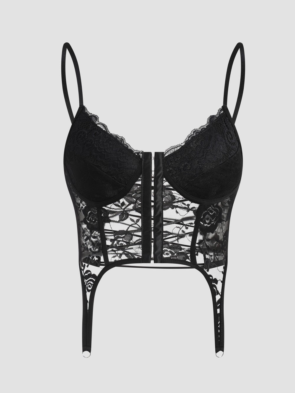 Herringbone lace camisole with breast pads