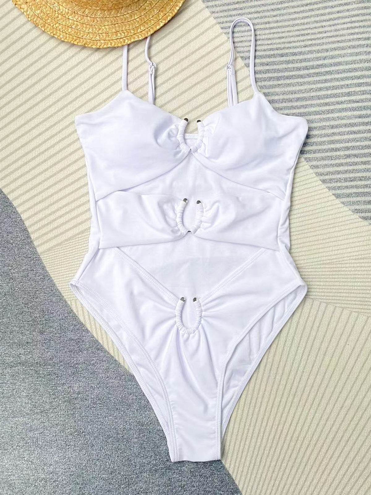 Hollow hot spring resort all-in-one bikini swimsuit