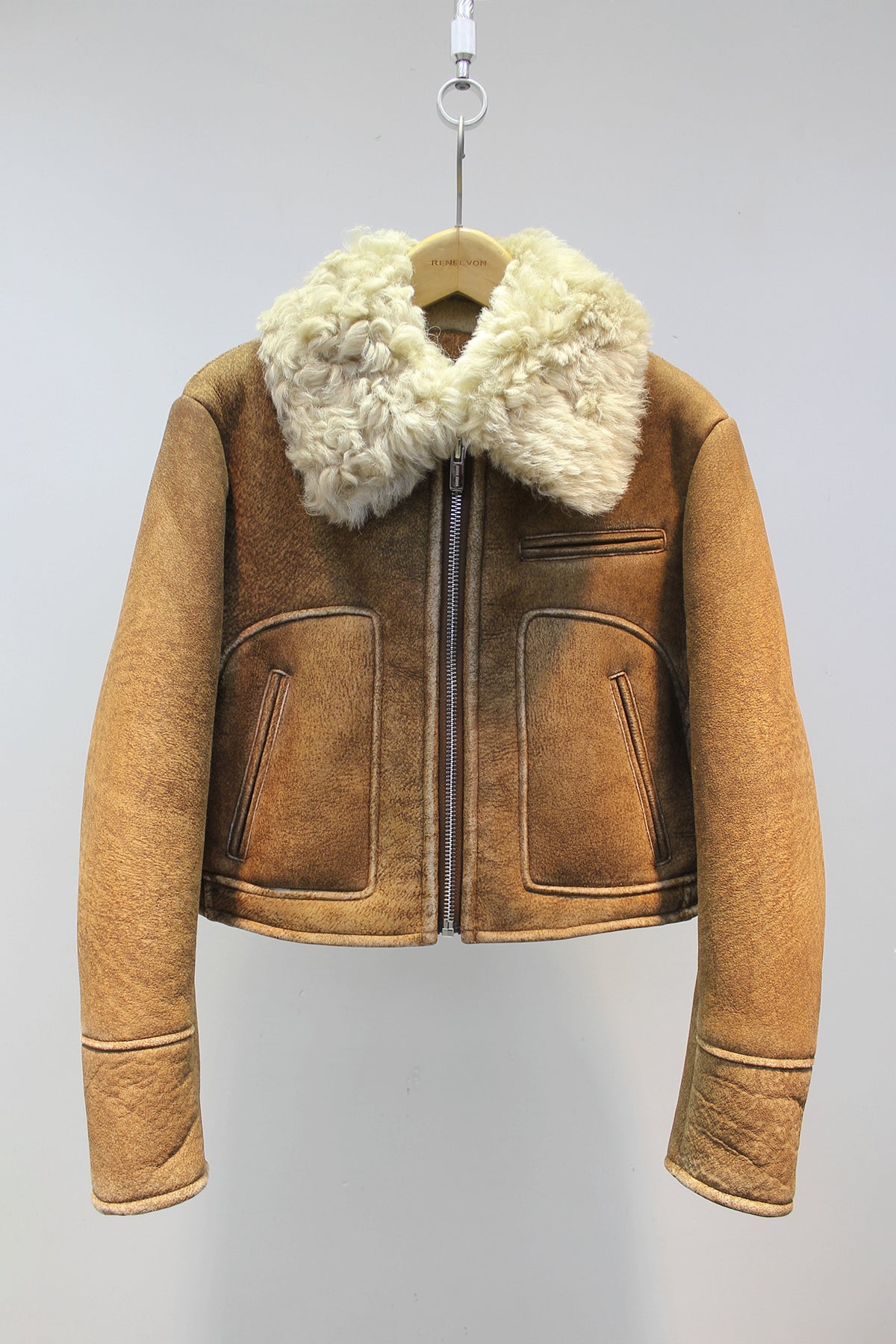 Lmported sheepskin short coat