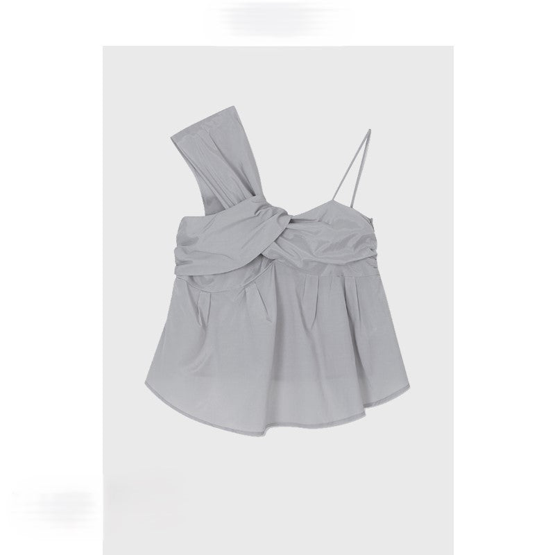Gray camisole with hot girl style