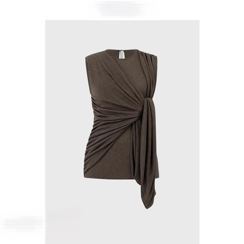Slim fit top with strap design