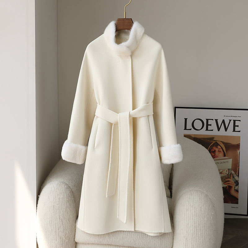 Double-faced cashmere coat