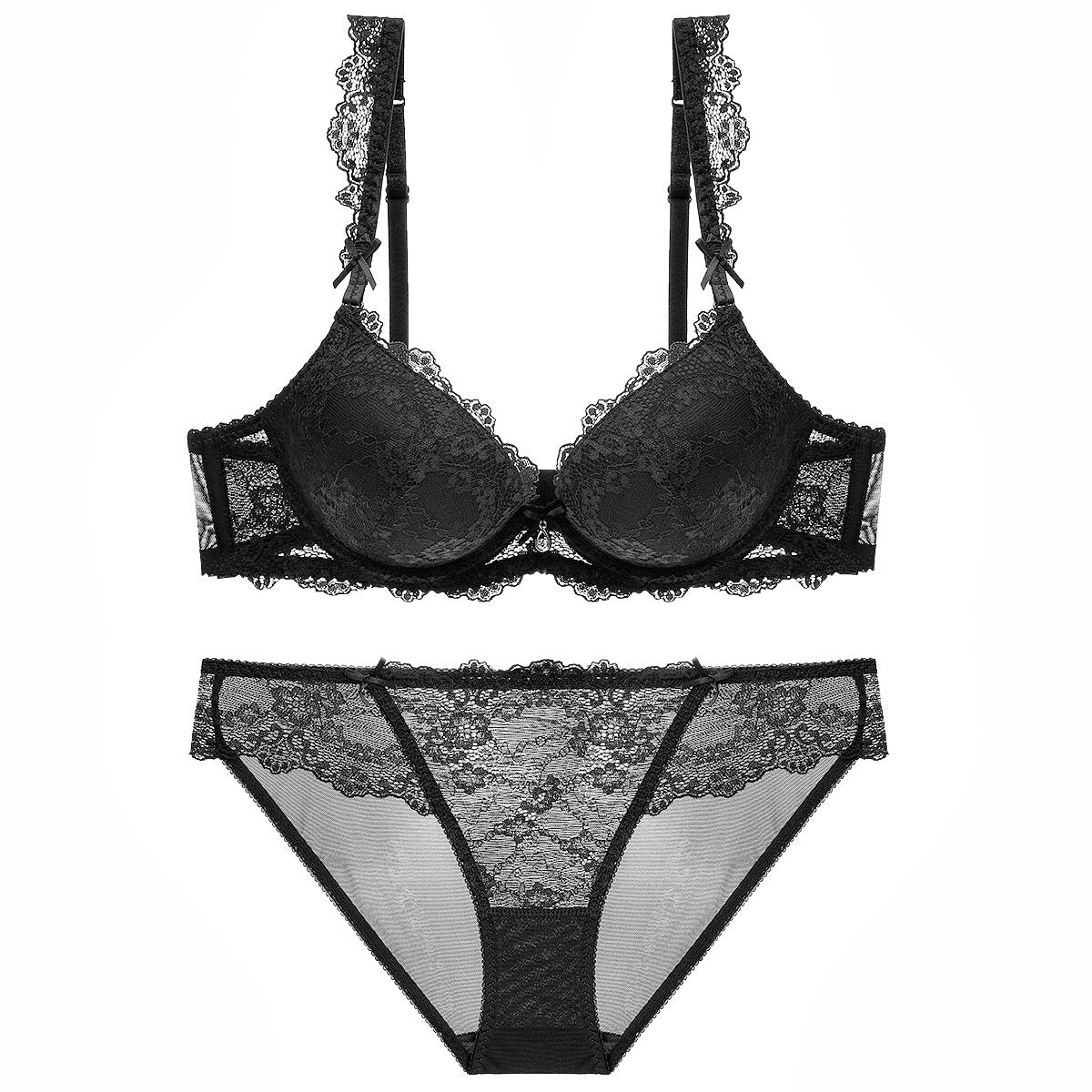 New lingerie set push up lace bra