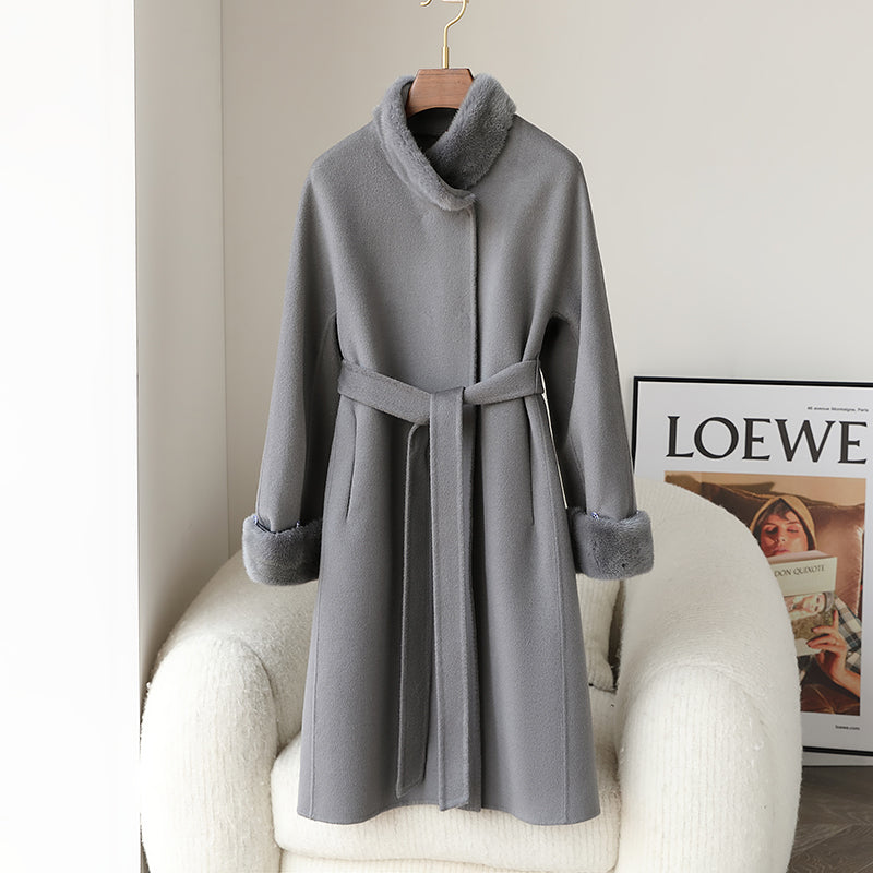 Double-faced cashmere coat